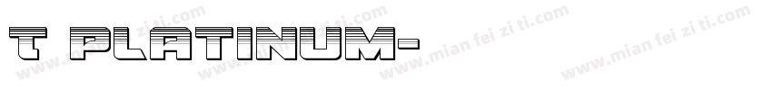 T Platinum字体转换
